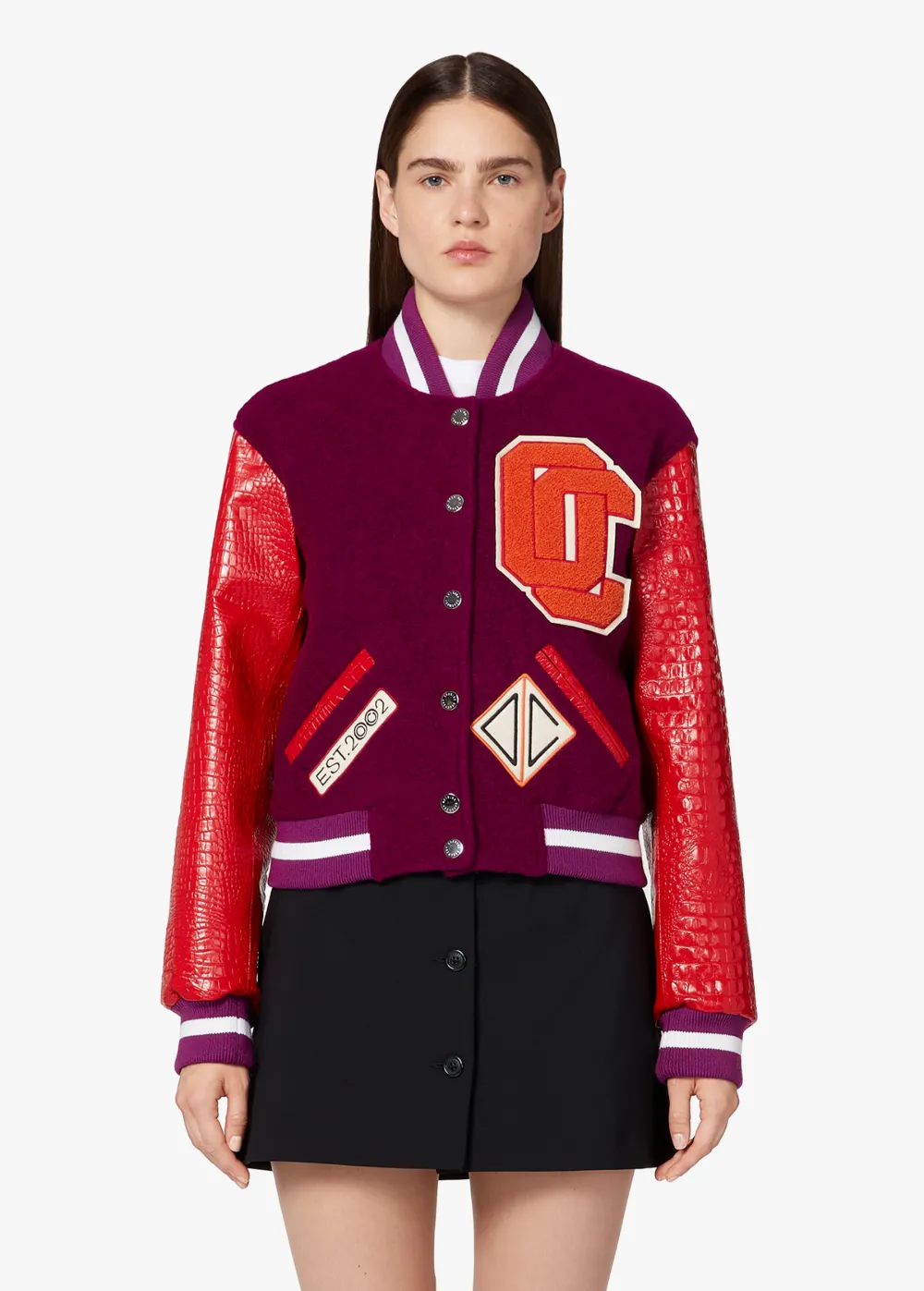 opening ceremony long varsity jacket