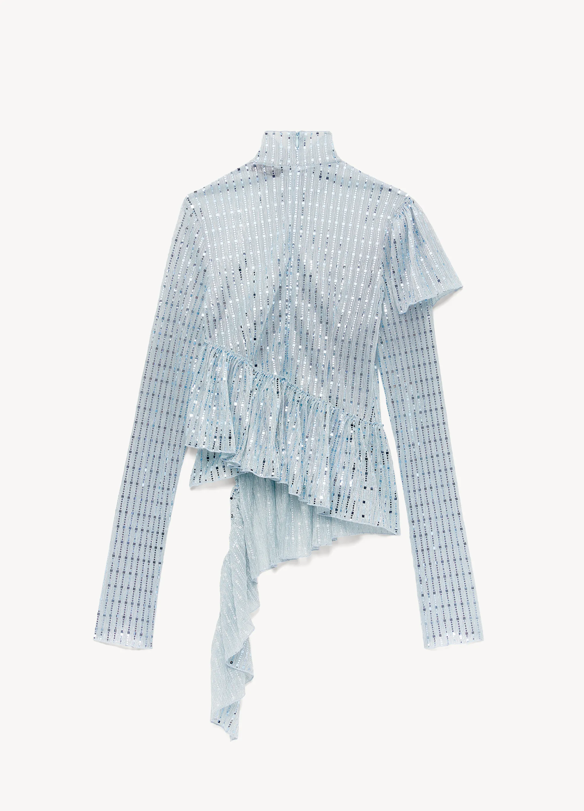 SEQUINS DRAPE TOP