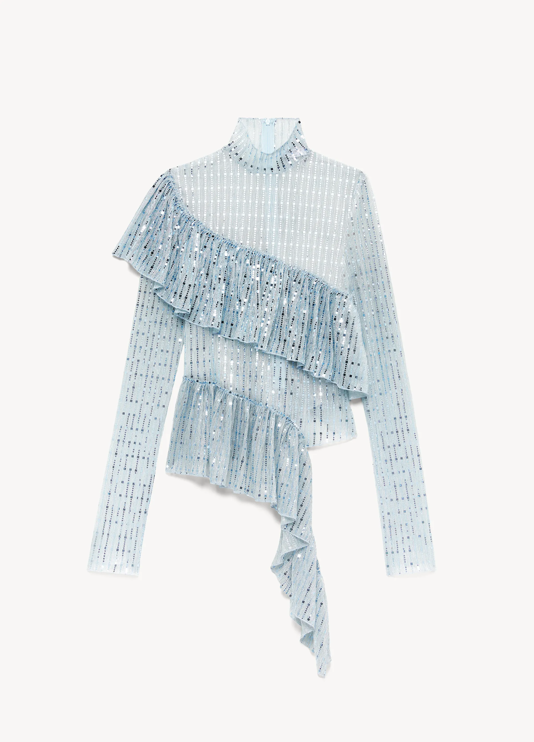 SEQUINS DRAPE TOP