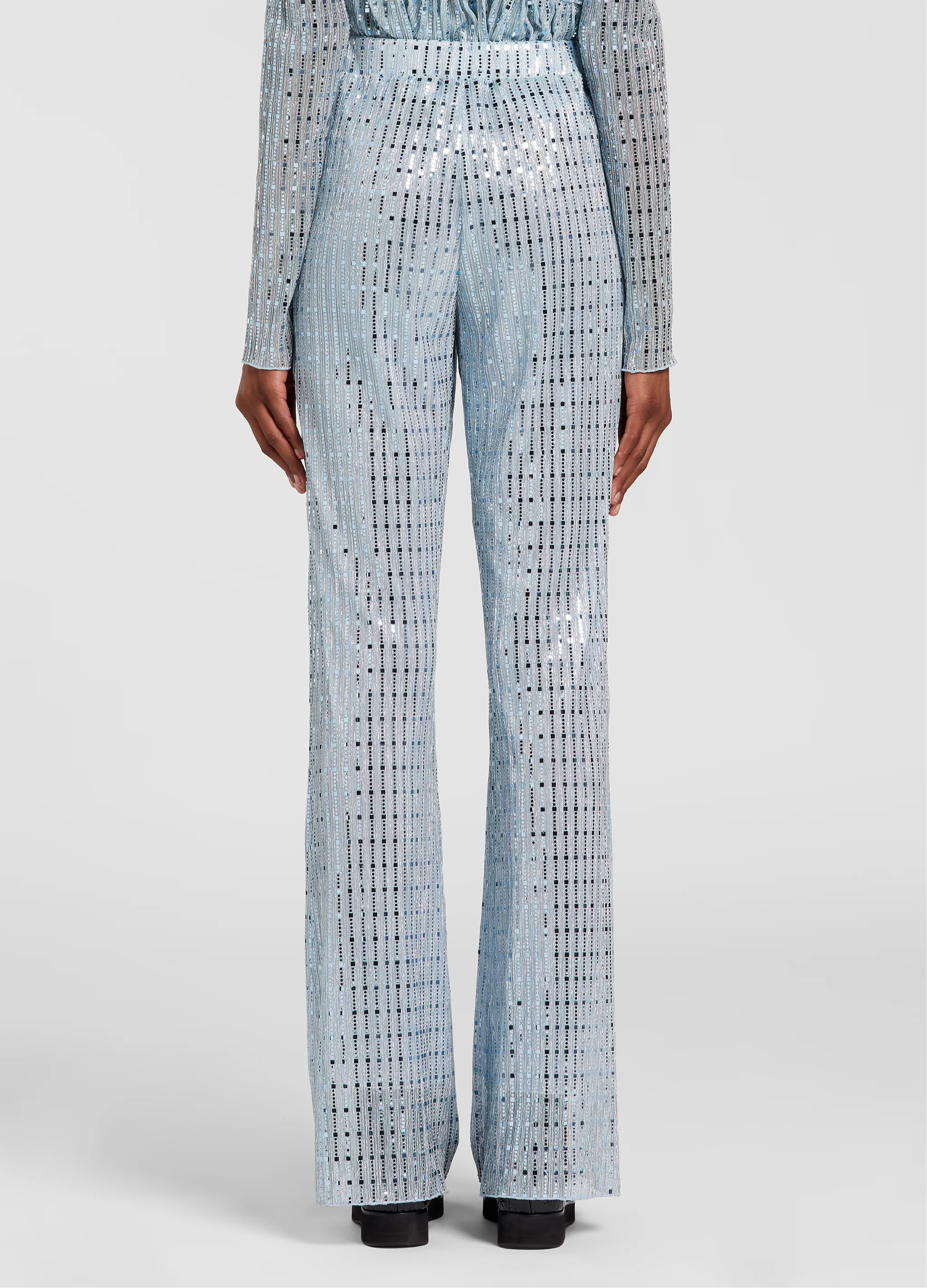 SEQUINS FLARE PANTS