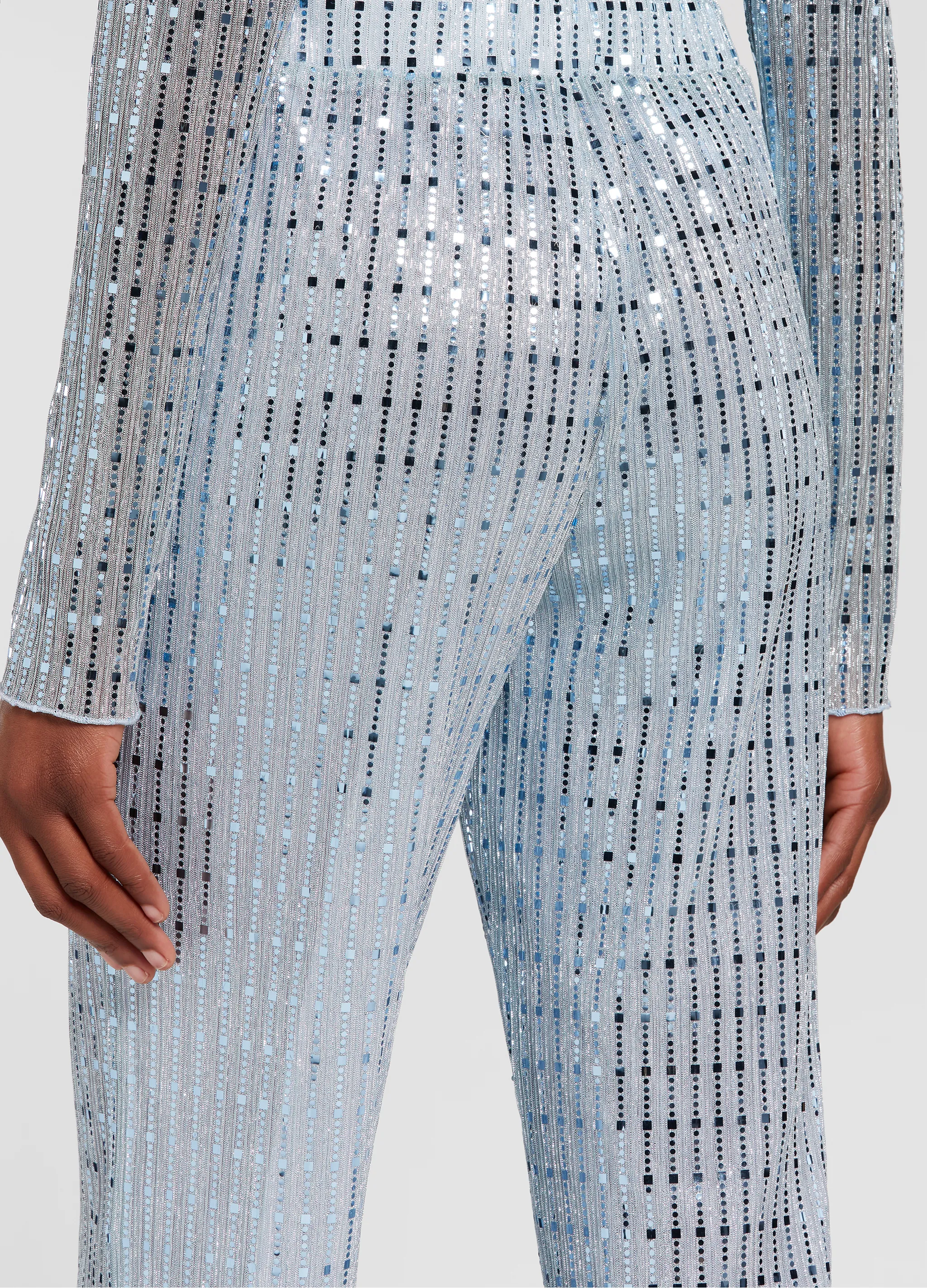 SEQUINS FLARE PANTS