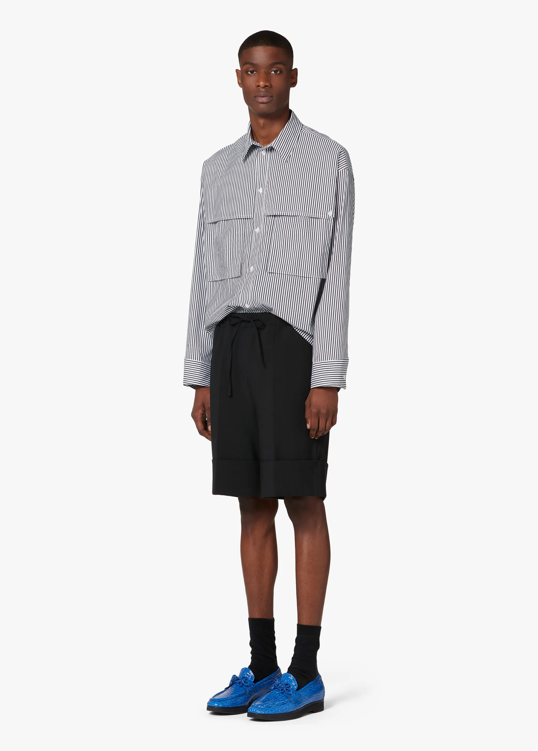 STRIPED LOGO SHIRT