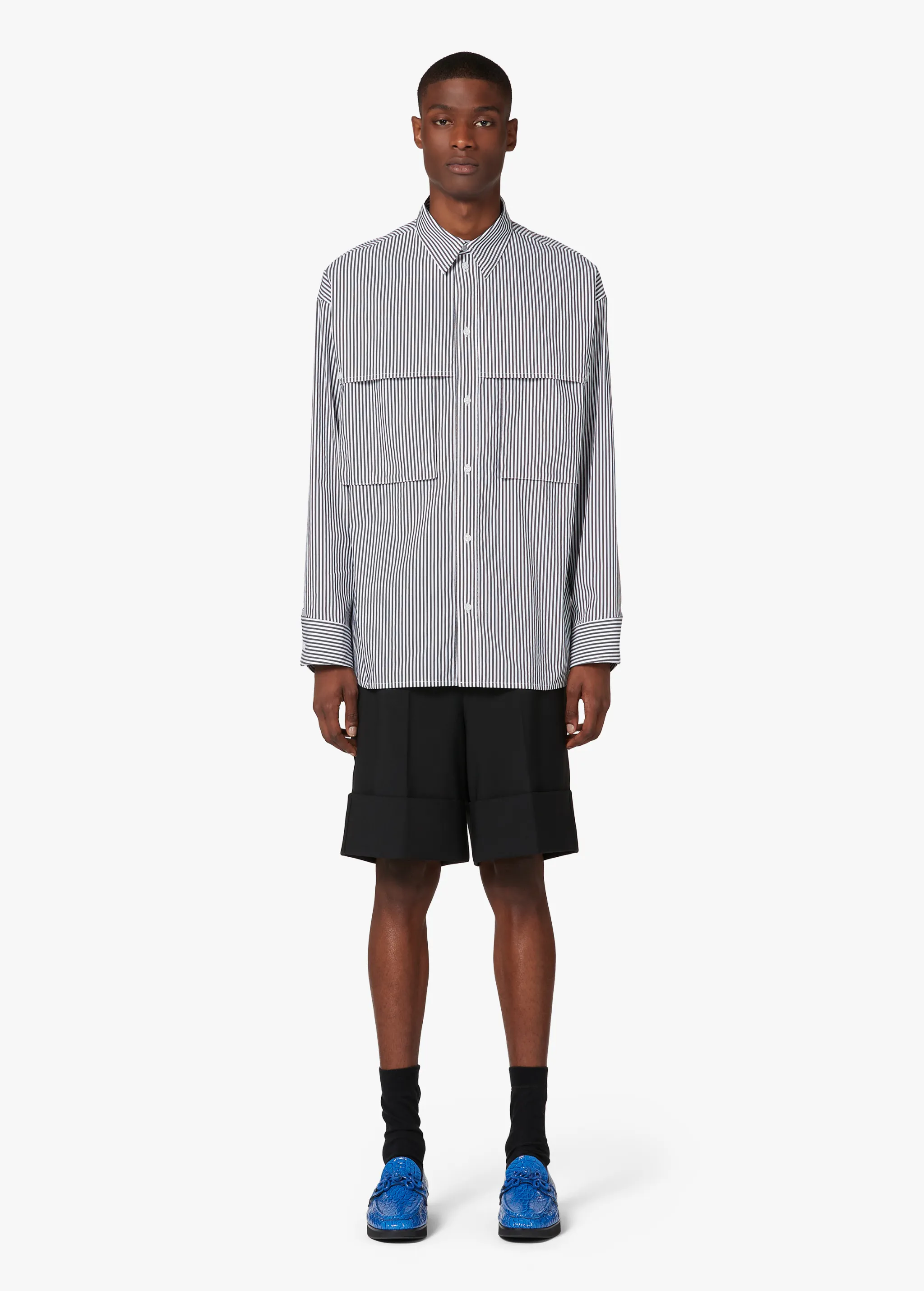 STRIPED LOGO SHIRT