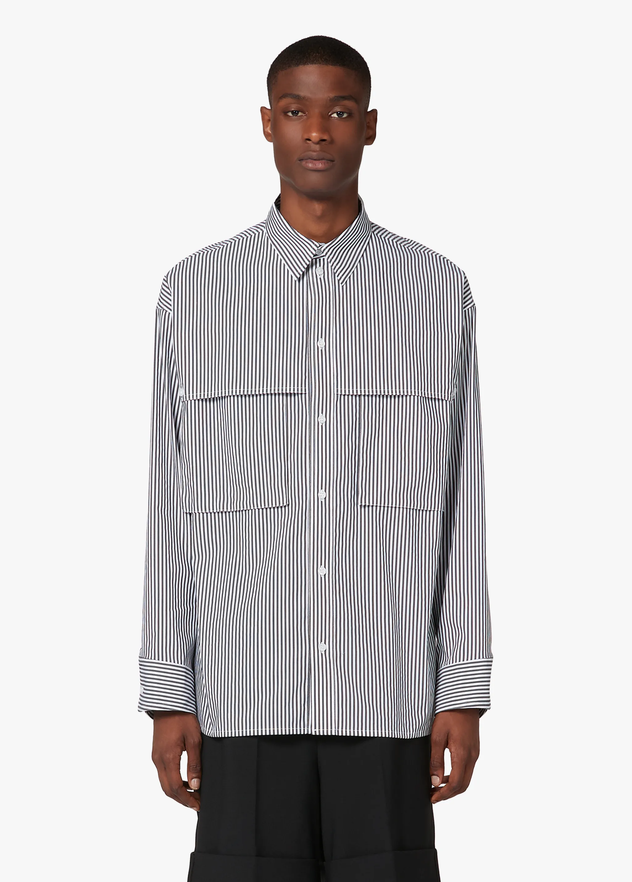 STRIPED LOGO SHIRT