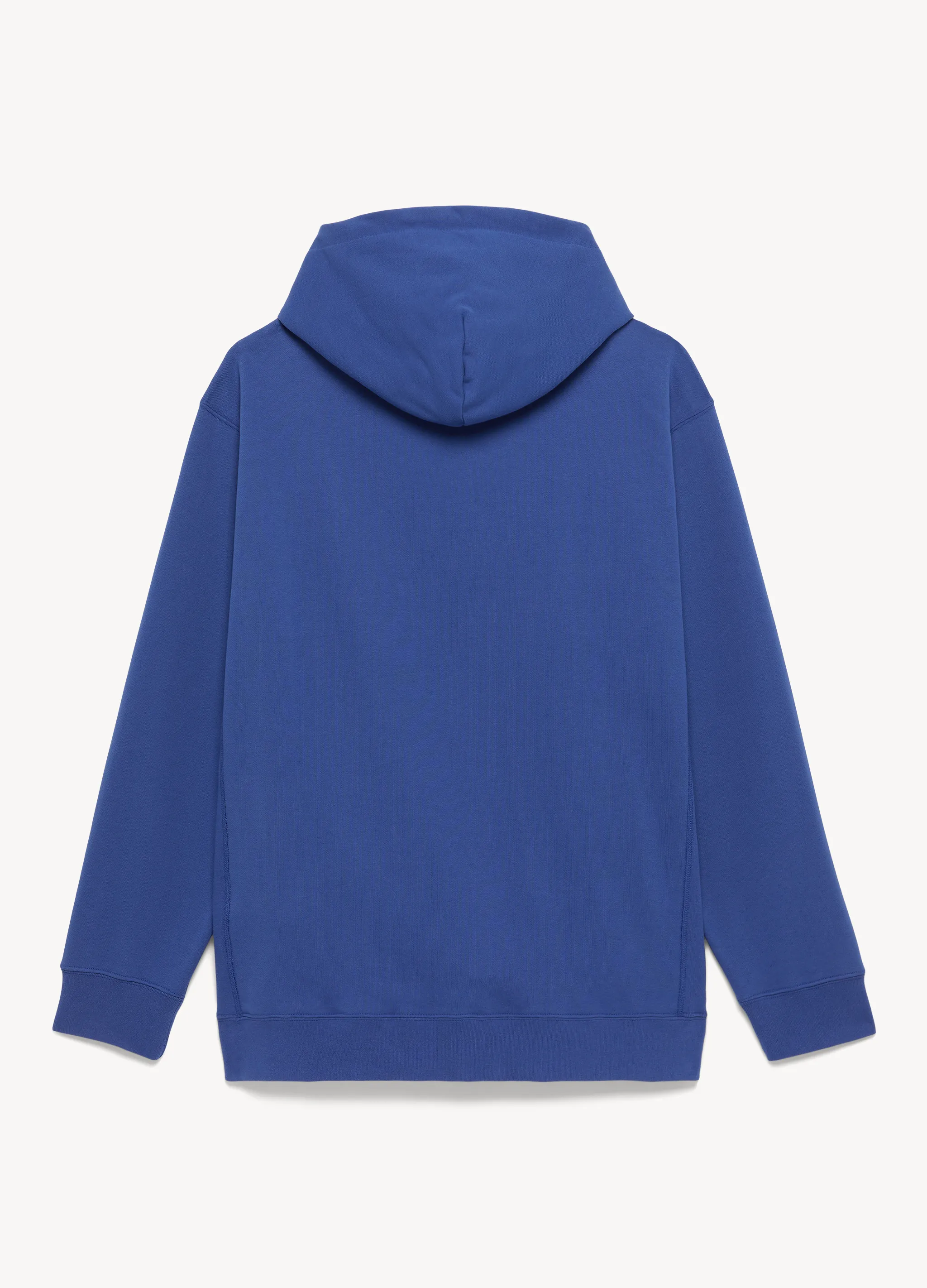 warped-logo cotton hoodie