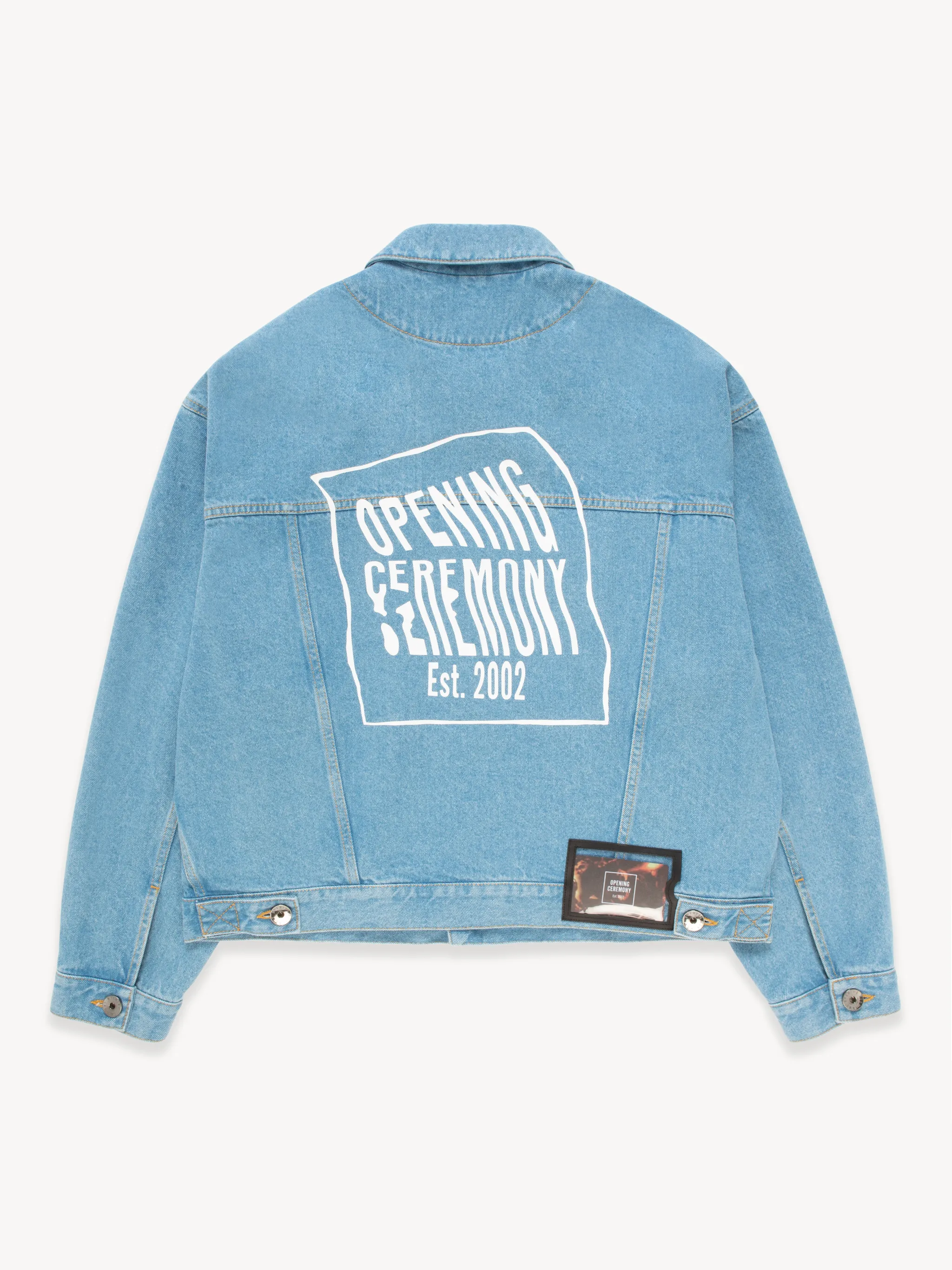 WARPED LOGO DENIM JACKET