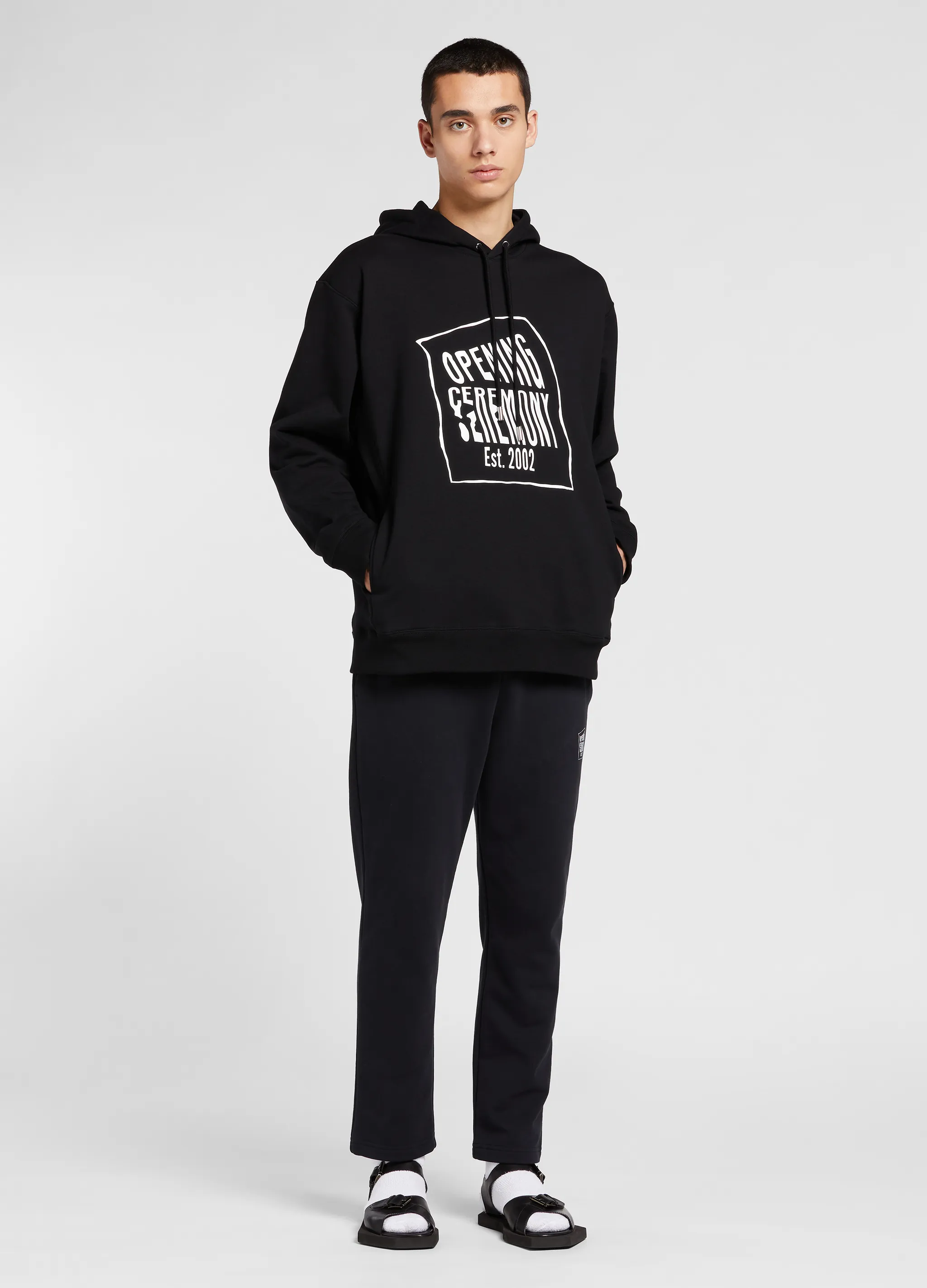 WARPED LOGO HOODIE