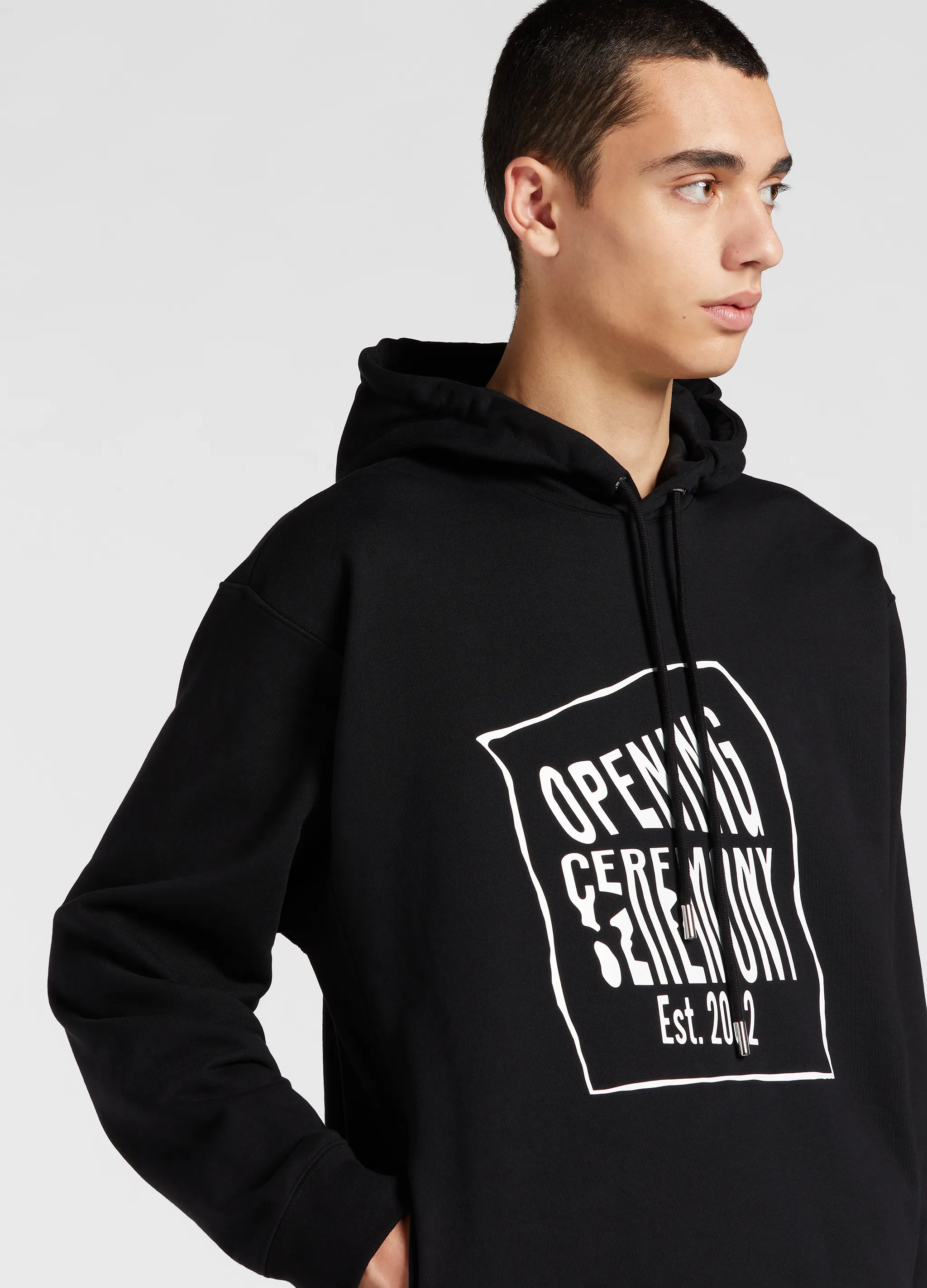 WARPED LOGO HOODIE