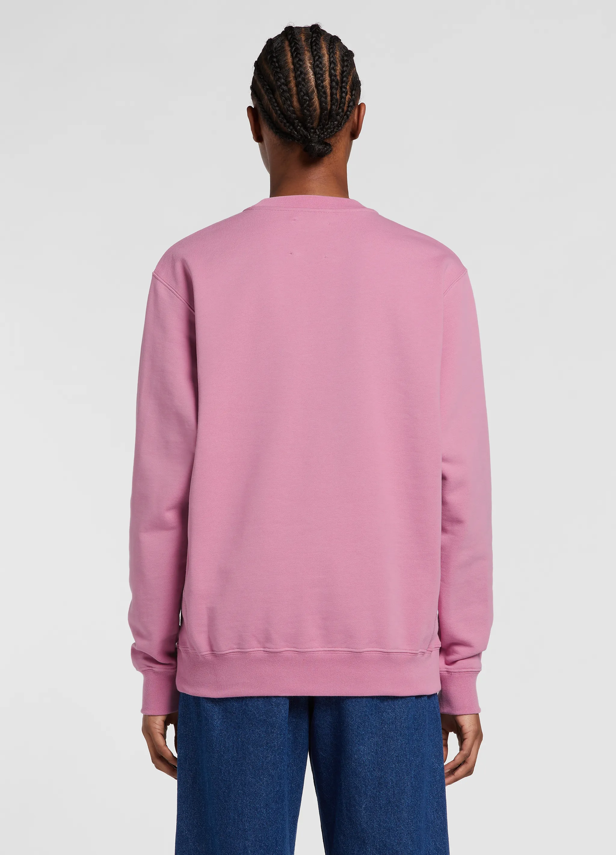warped logo-print cotton sweatshirt