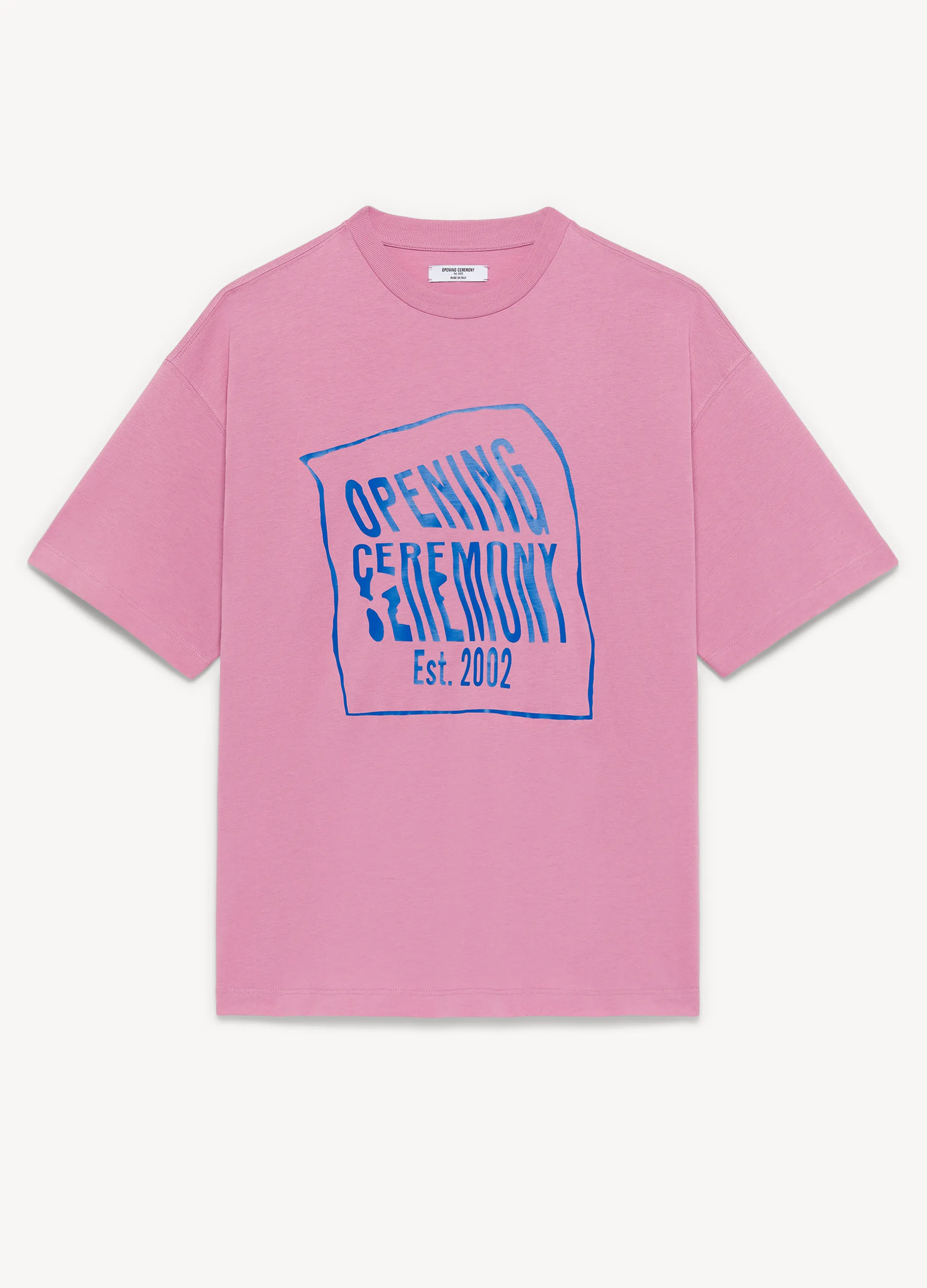 warped logo-print cotton T-shirt