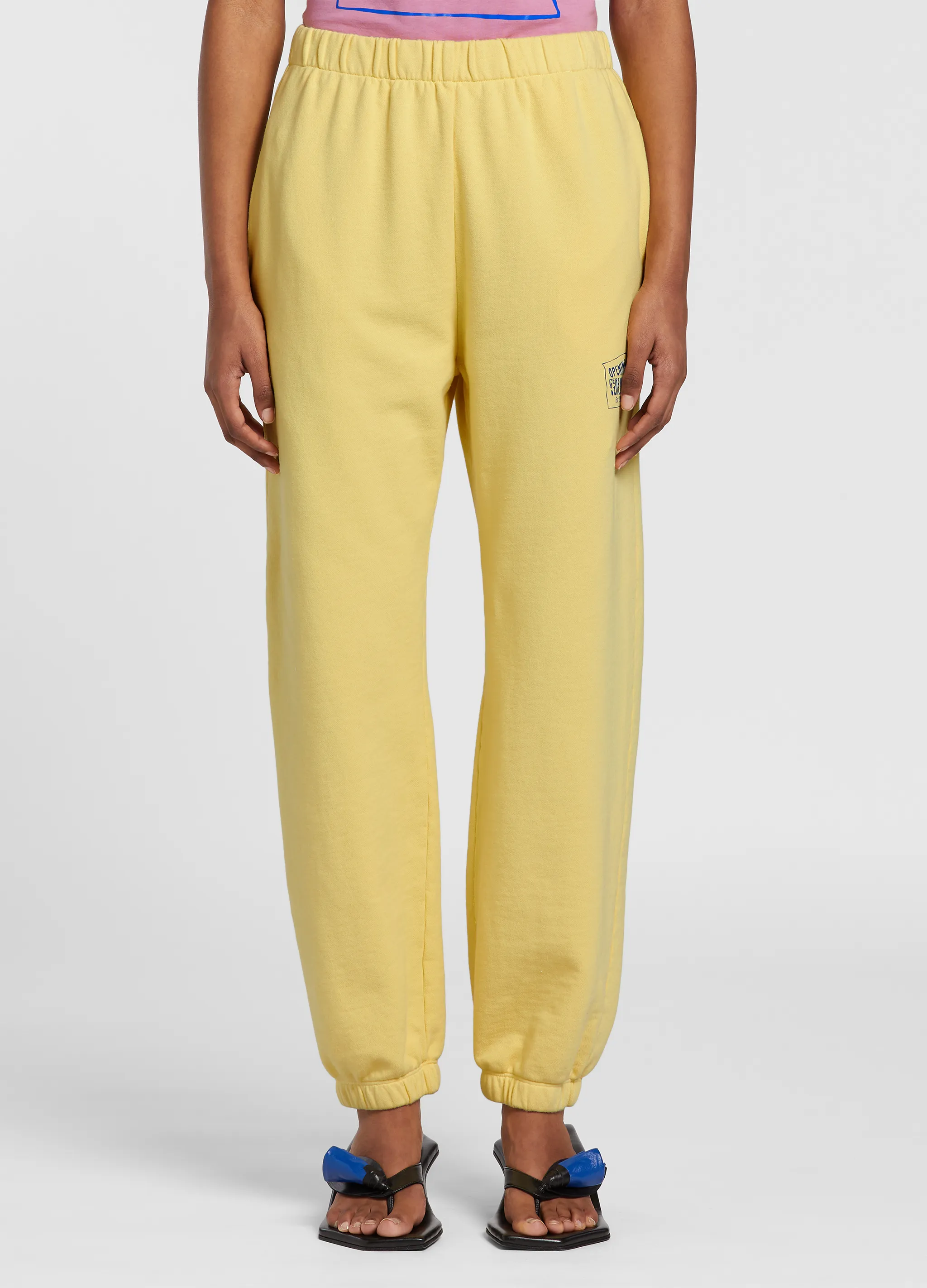 warped logo-print track pants