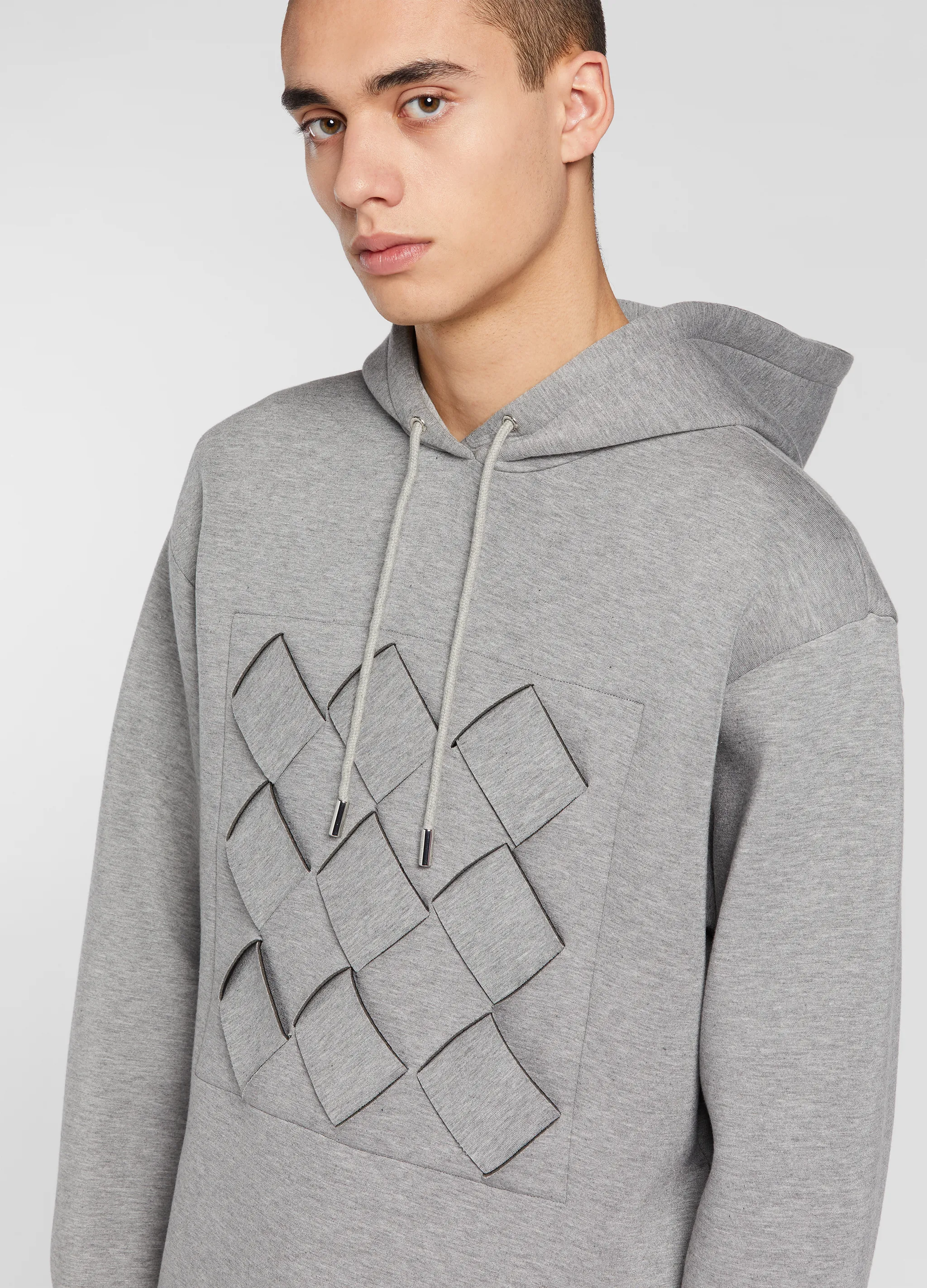 WEAVING BOX BONDED HOODIE