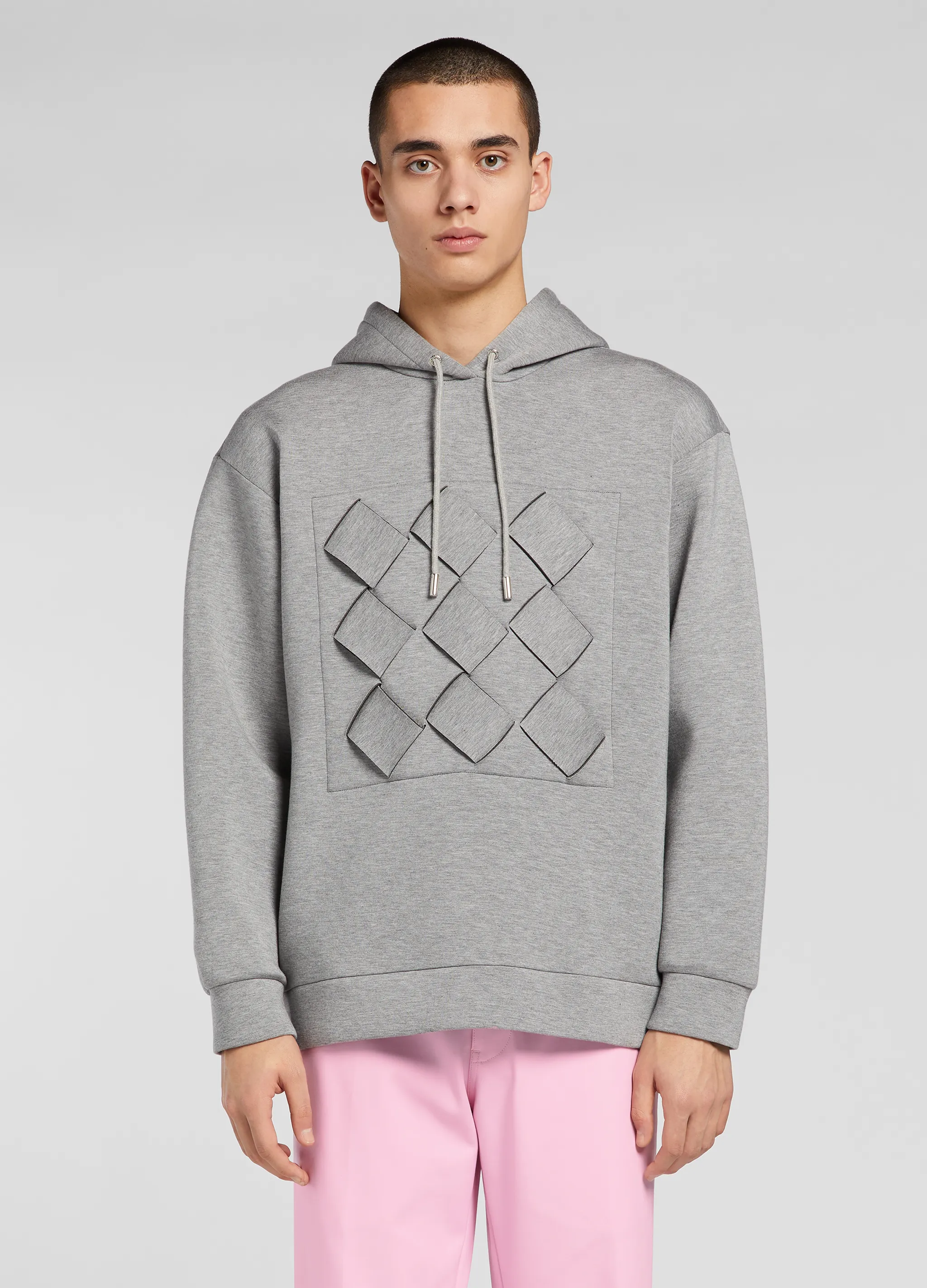 WEAVING BOX BONDED HOODIE
