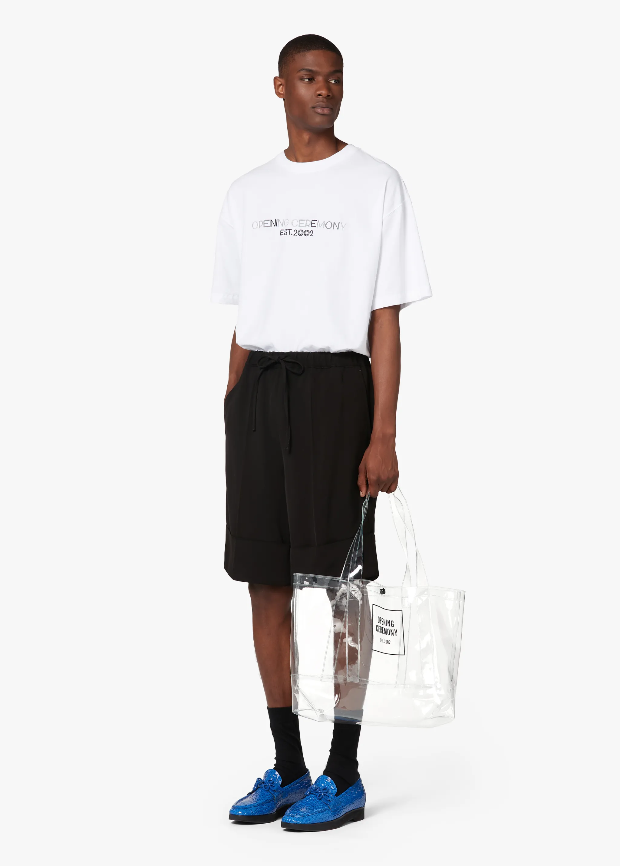 WHITE EMBROIDERED T-SHIRT