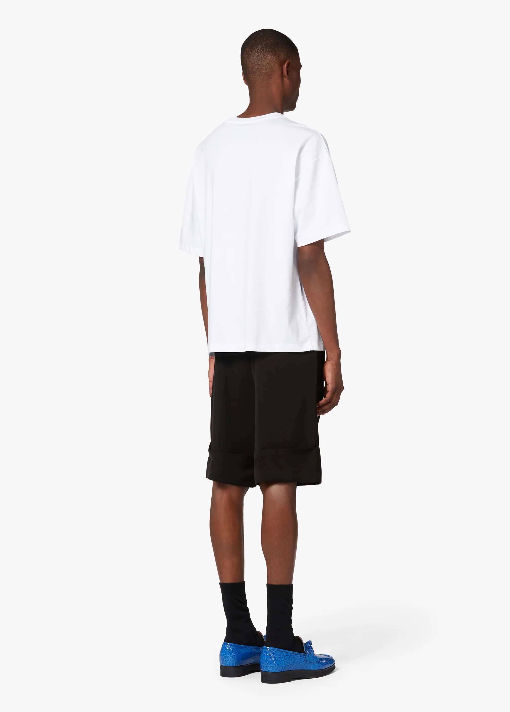 WHITE EMBROIDERED T-SHIRT