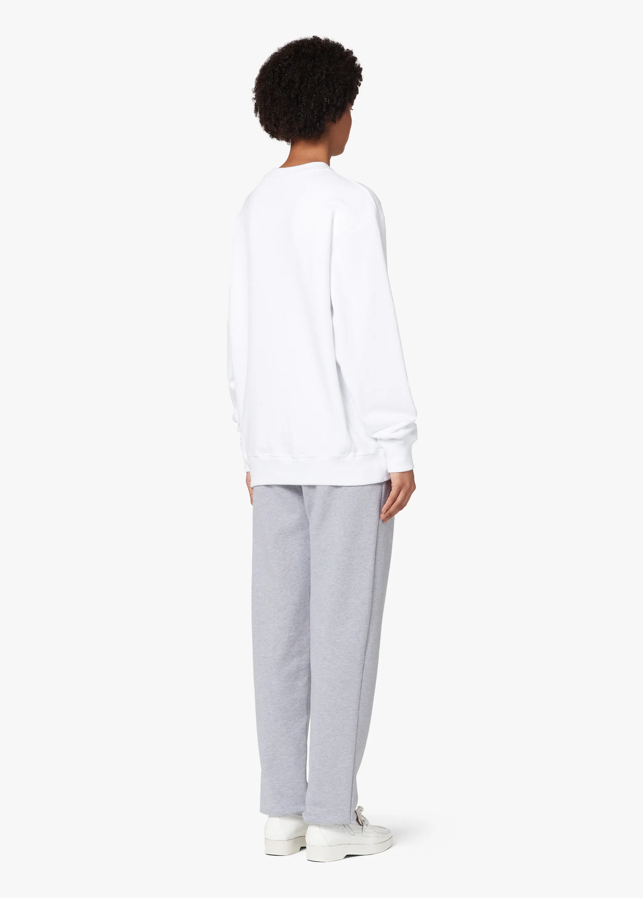 WHITE LOGO SWEATSHIRT