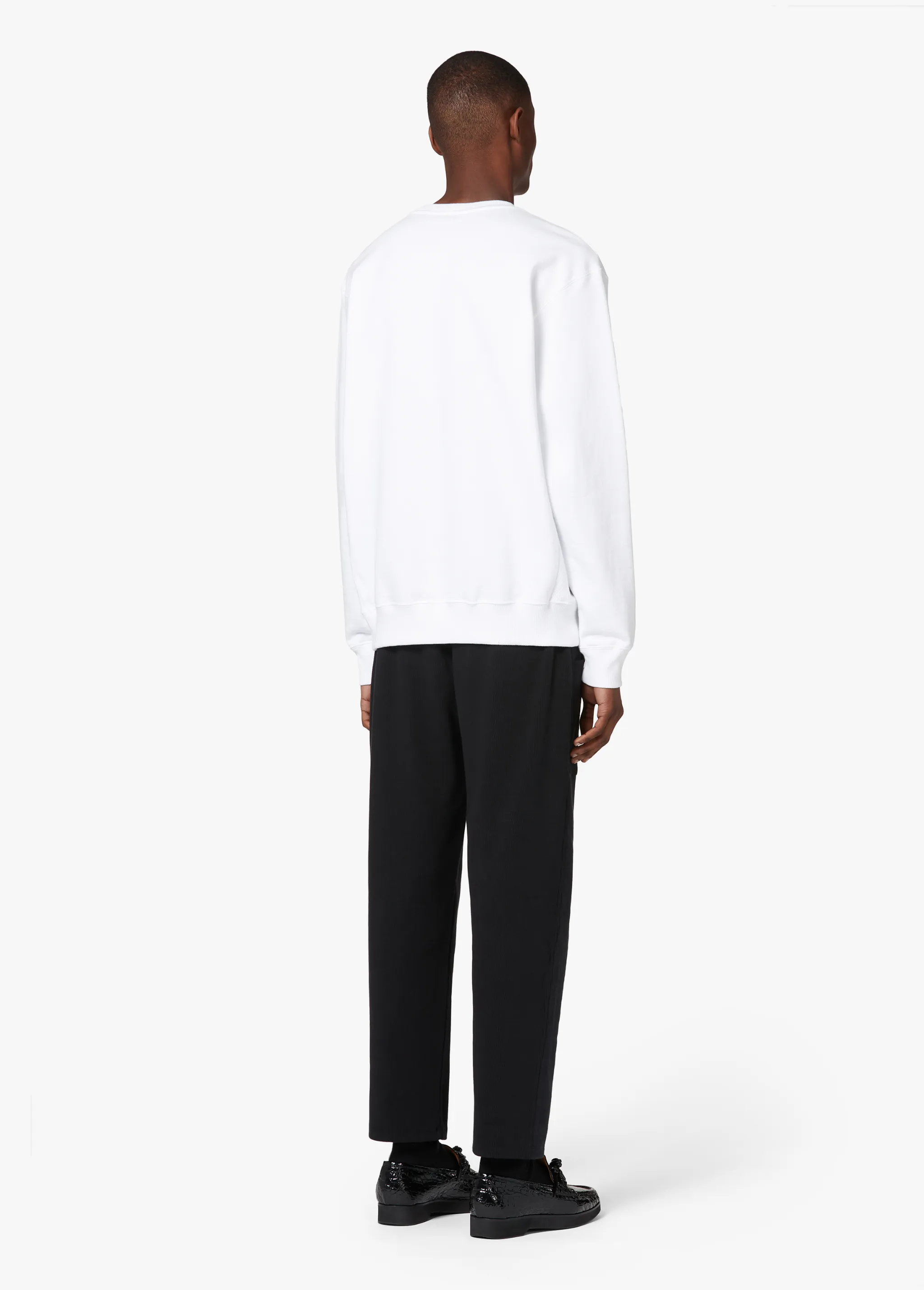 WHITE LOGO SWEATSHIRT
