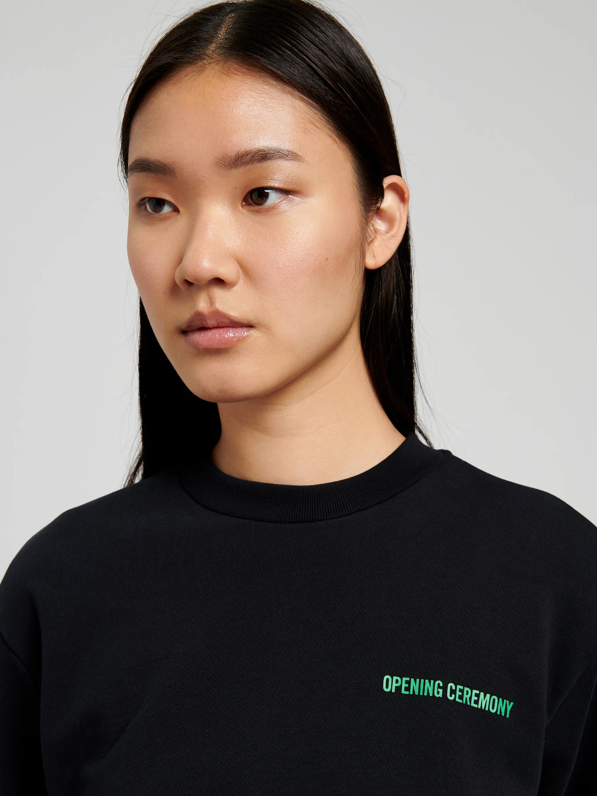 WORD TORCH CROPPED SWEATSHIRT