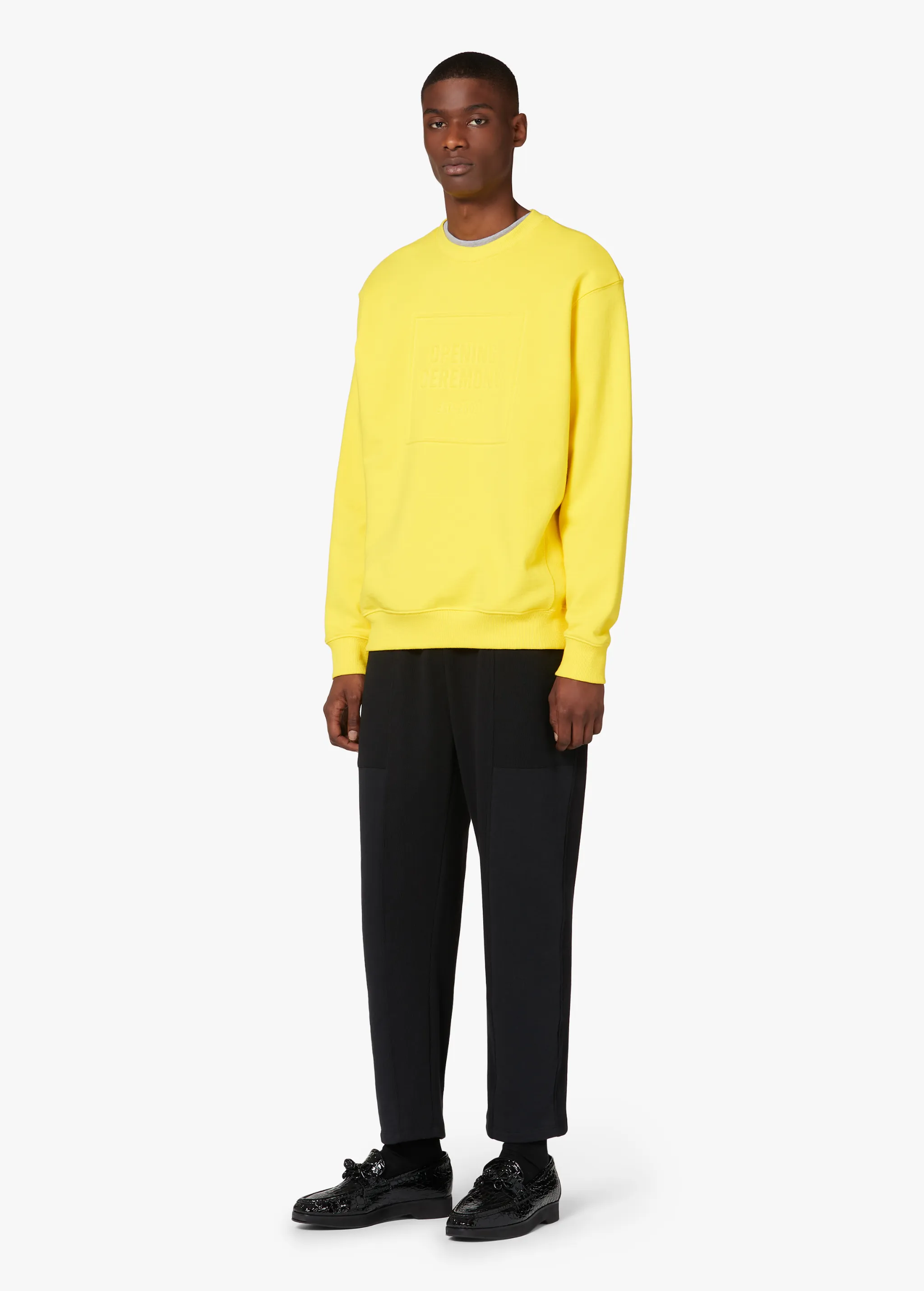 YELLOW BOX LOGO SWEATSHIRT
