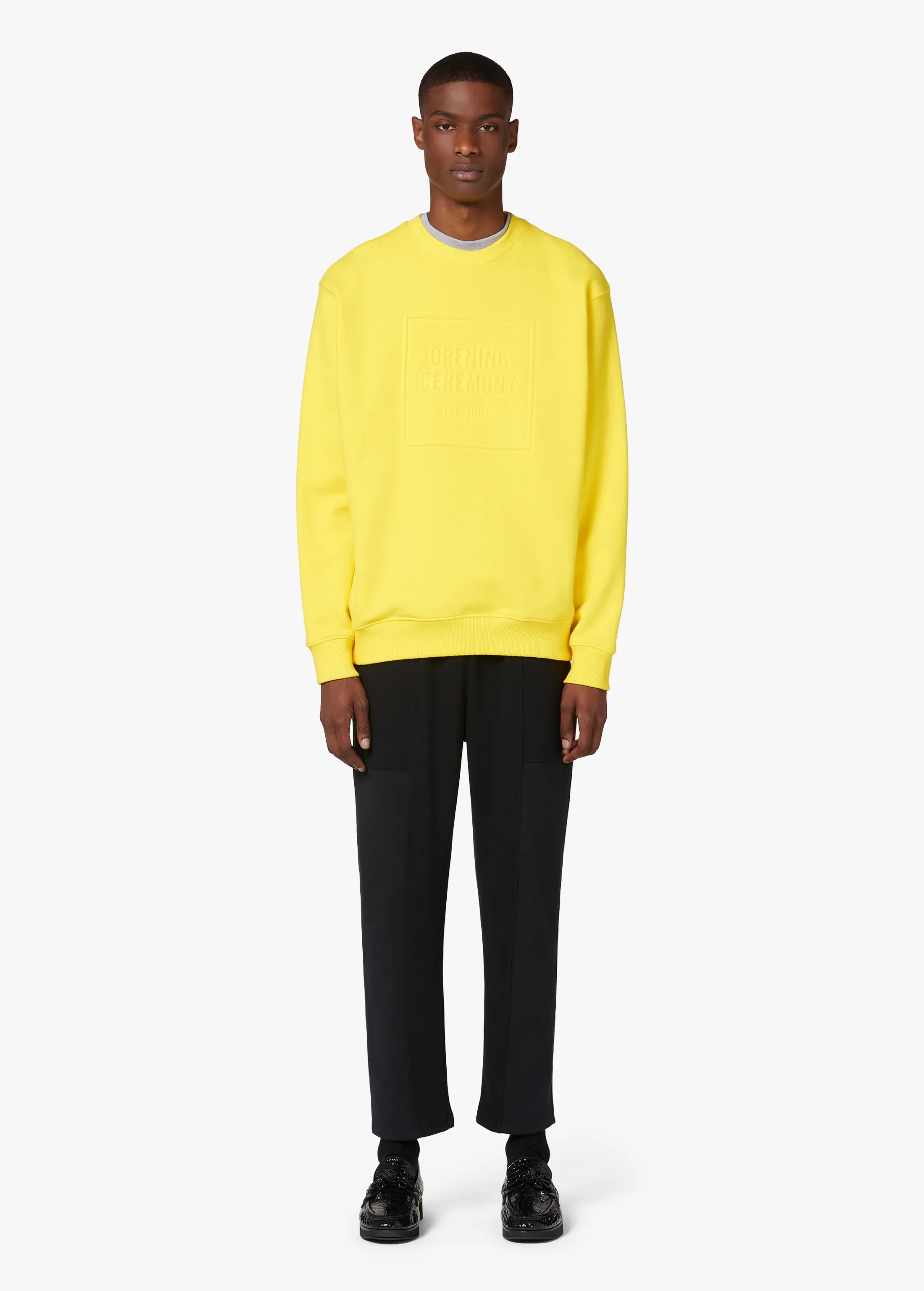 YELLOW BOX LOGO SWEATSHIRT