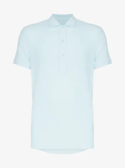 towelling polo shirt