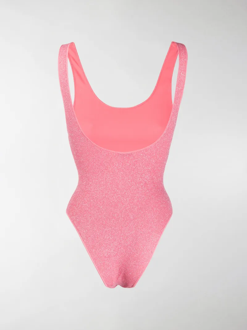 pink glitter swimsuit