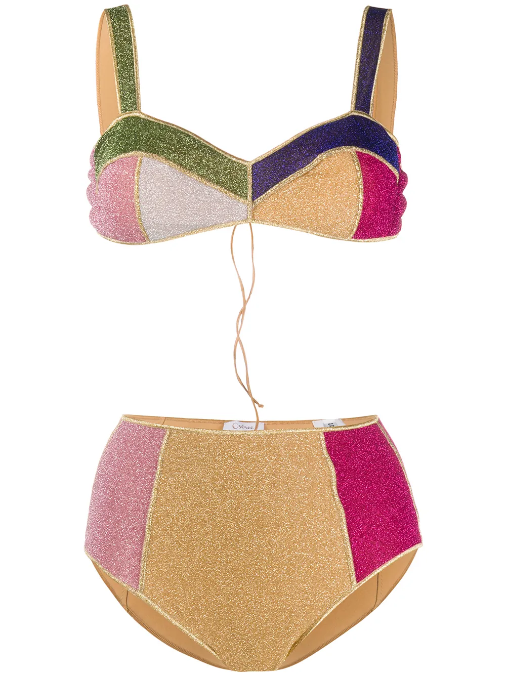 fila colour block bikini