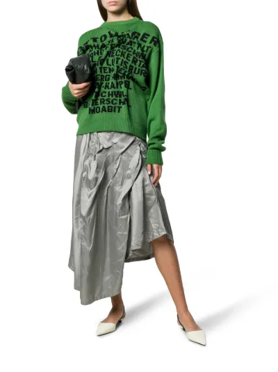 ottolinger alphabet knitted jumper