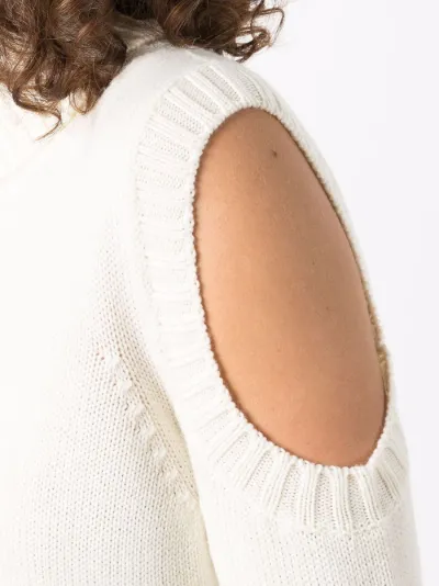 Cut Out Detail Wool Jumper P A R O S H Eraldo Com