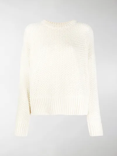white slouch jumper