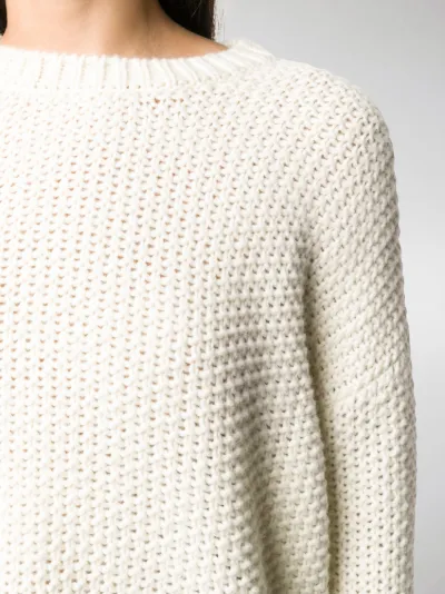 white slouch jumper