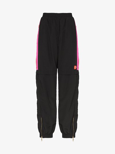 women's side stripe track pants