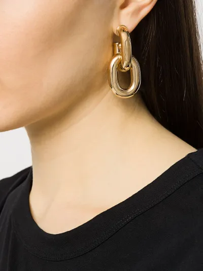 paco rabanne chain earrings