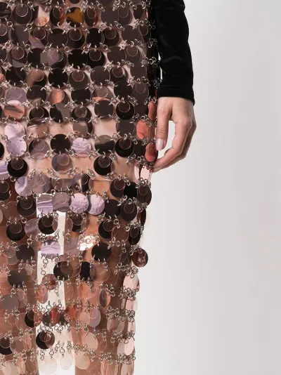 Saldi Paco Rabanne Gonna con paillettes rosa | MODES