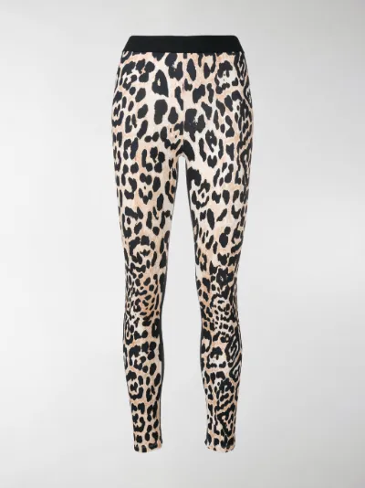 Paco Rabanne Leggings leopardati marrone | MODES