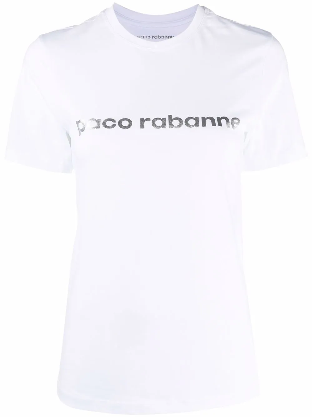 logo-print cotton T-shirt | Paco 