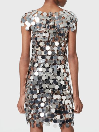 disc sequin dress