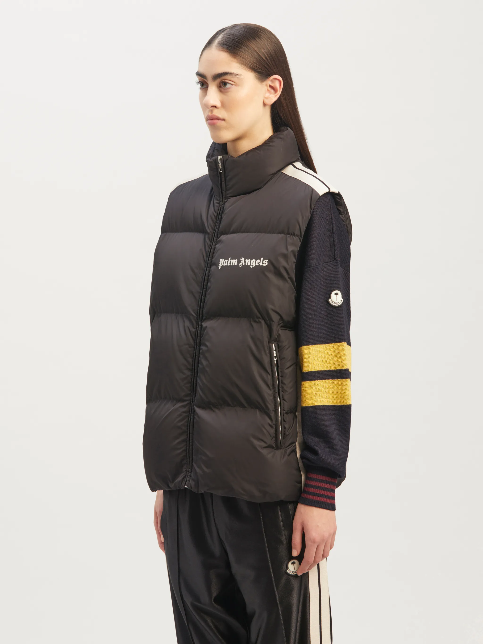 Moncler Genius: 8 Moncler Palm Angels Blue Rodman Down