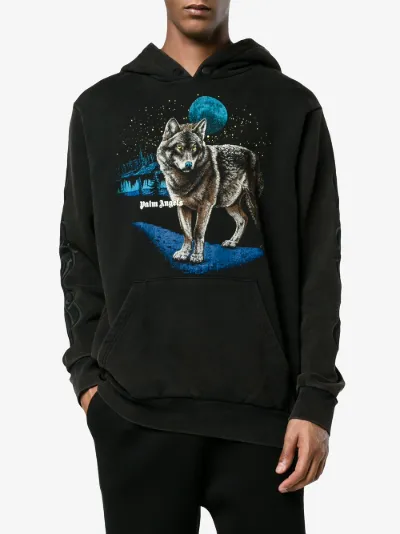 palm angels wolf hoodie