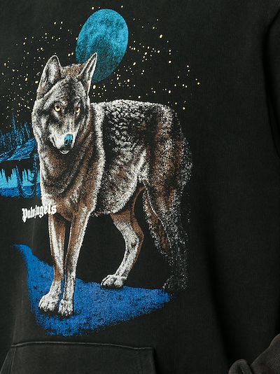 palm angels wolf hoodie