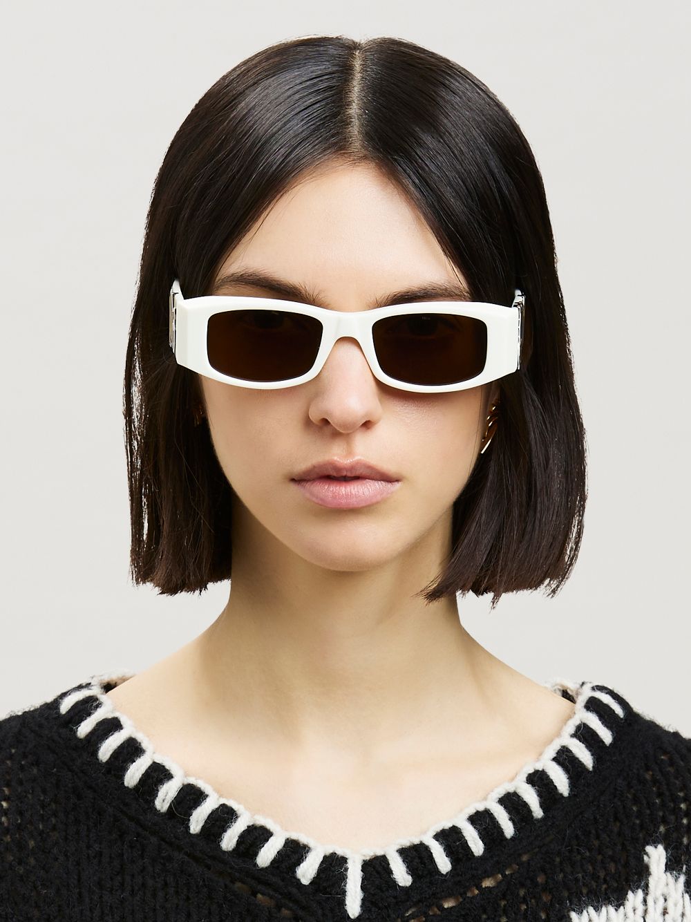 ANGEL SUNGLASSES in white - Palm Angels® Official