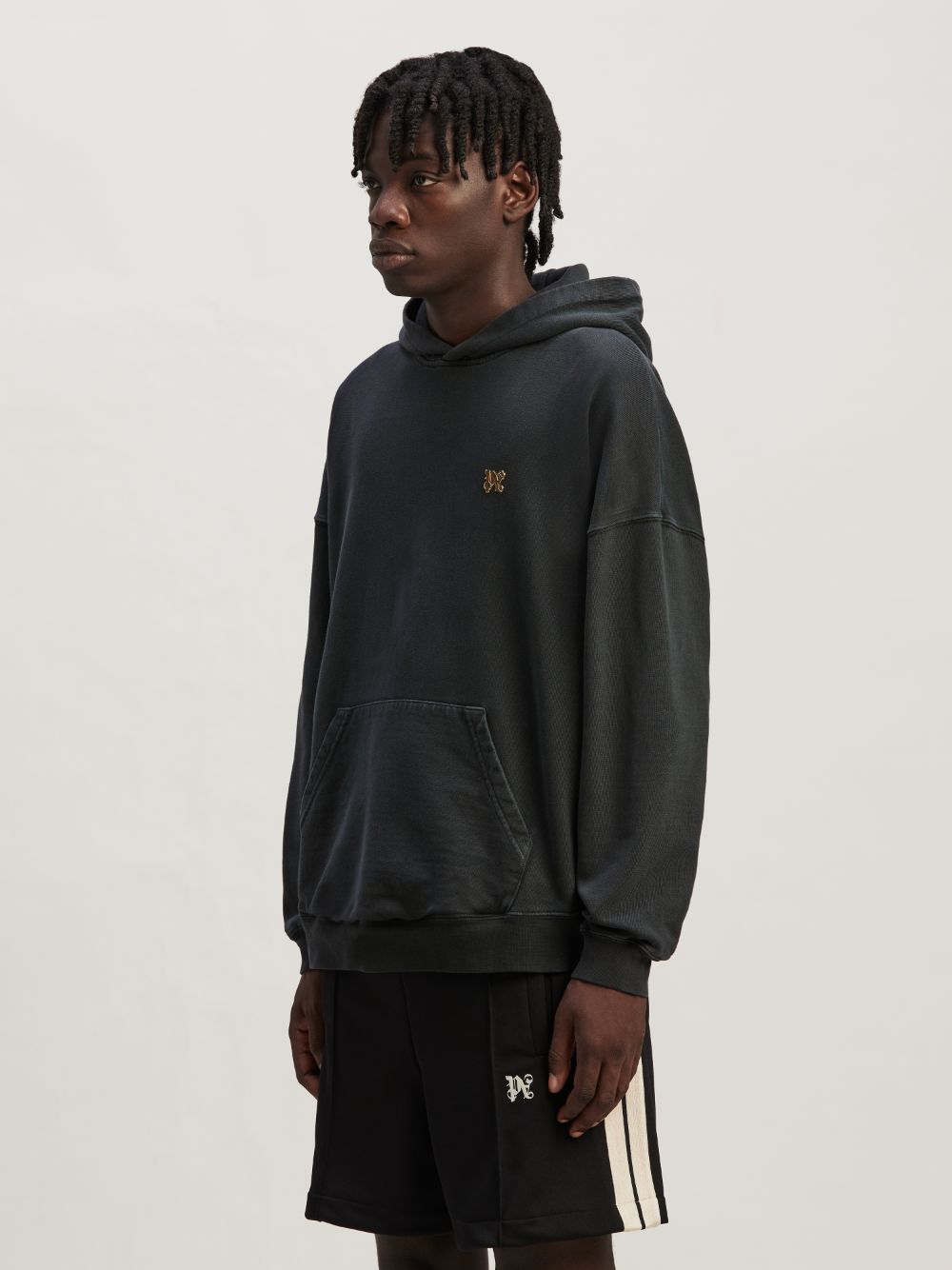 Back Foggy PA Hoodie in black - Palm Angels® Official