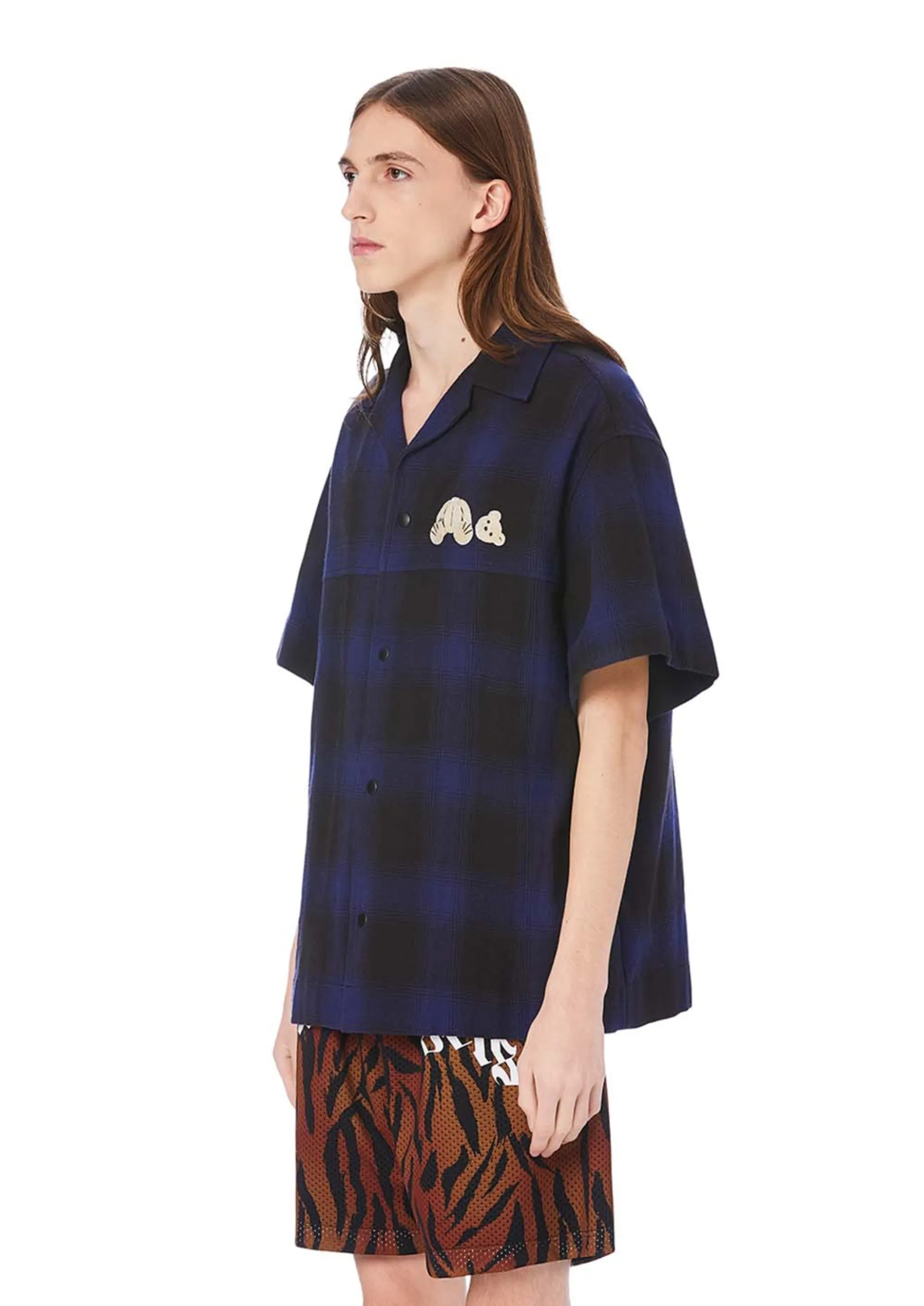 palm angels bear button up