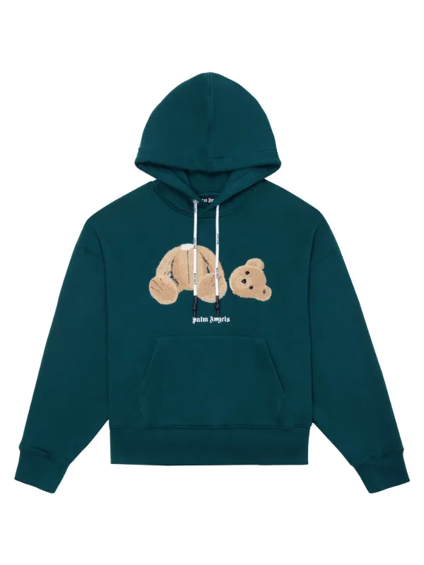 palm angels bear print hoodie