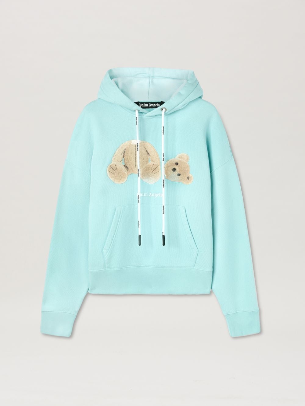 Bear Hoody in blue - Palm Angels® Official