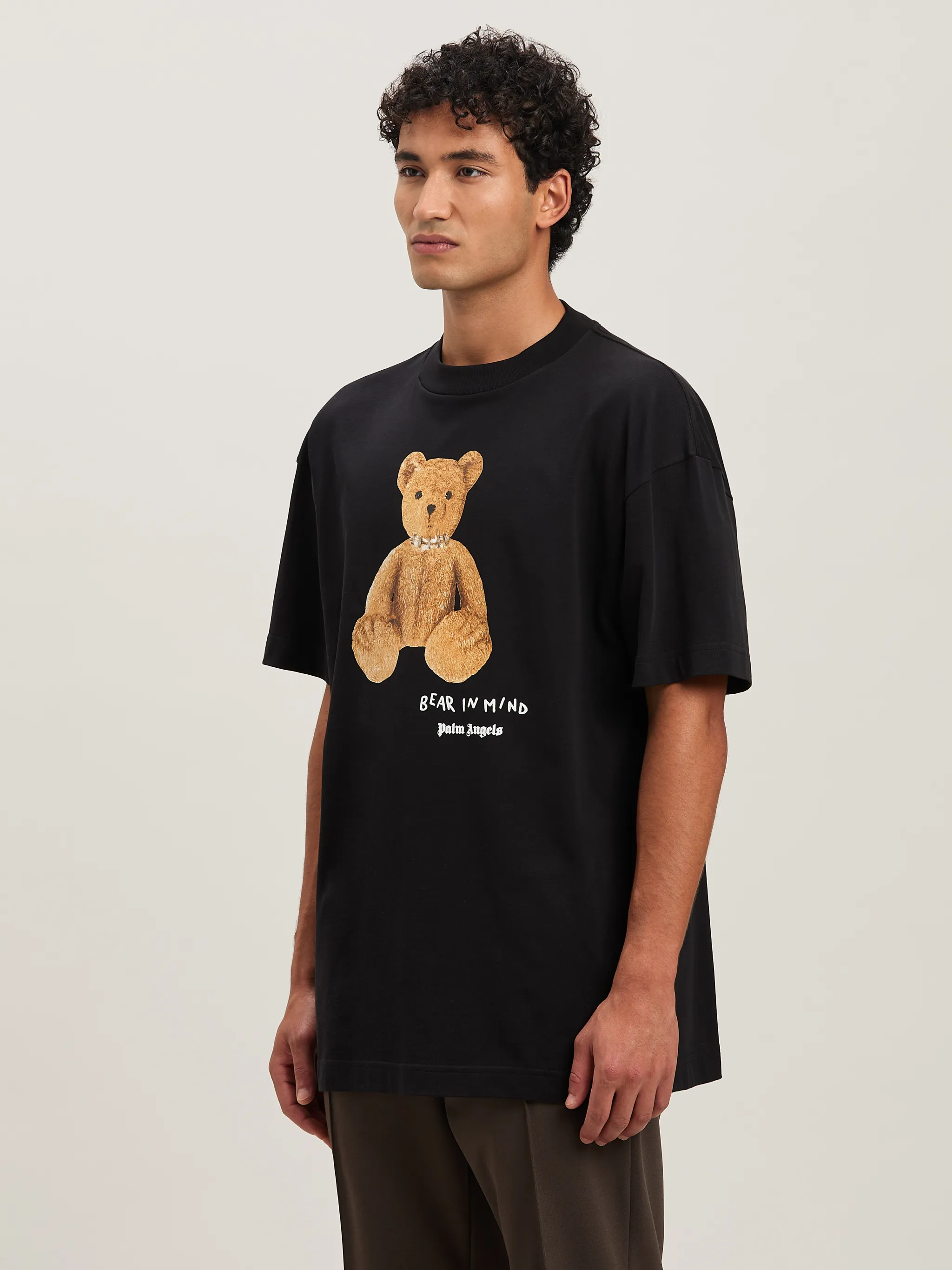 Bear in Mind T-shirt in 1060 black - brown - Palm Angels Bear in Mind T-shirt in 1060 black - brown - Palm Angels