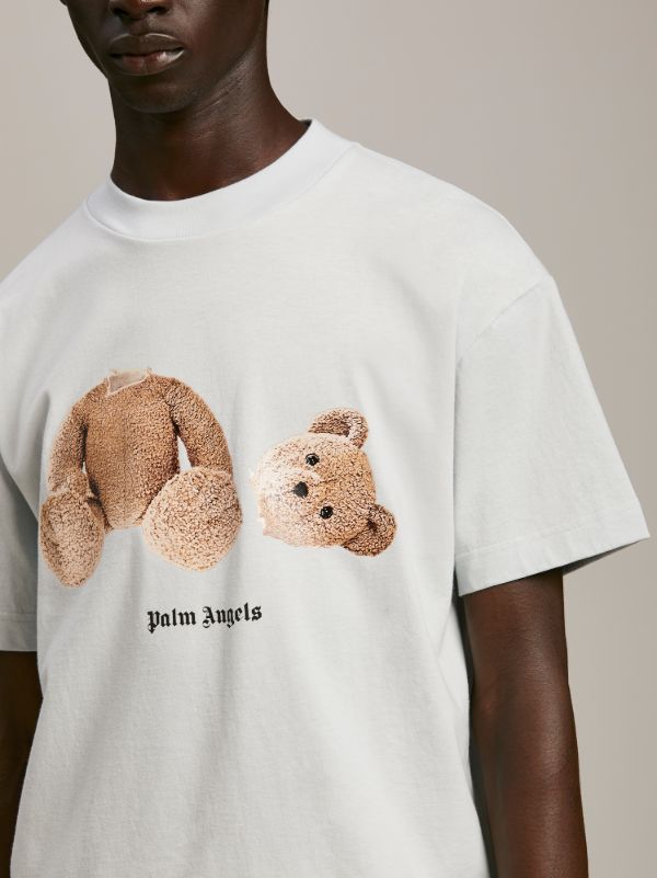 BEAR PRINT T-SHIRT in white - Palm Angels® Official