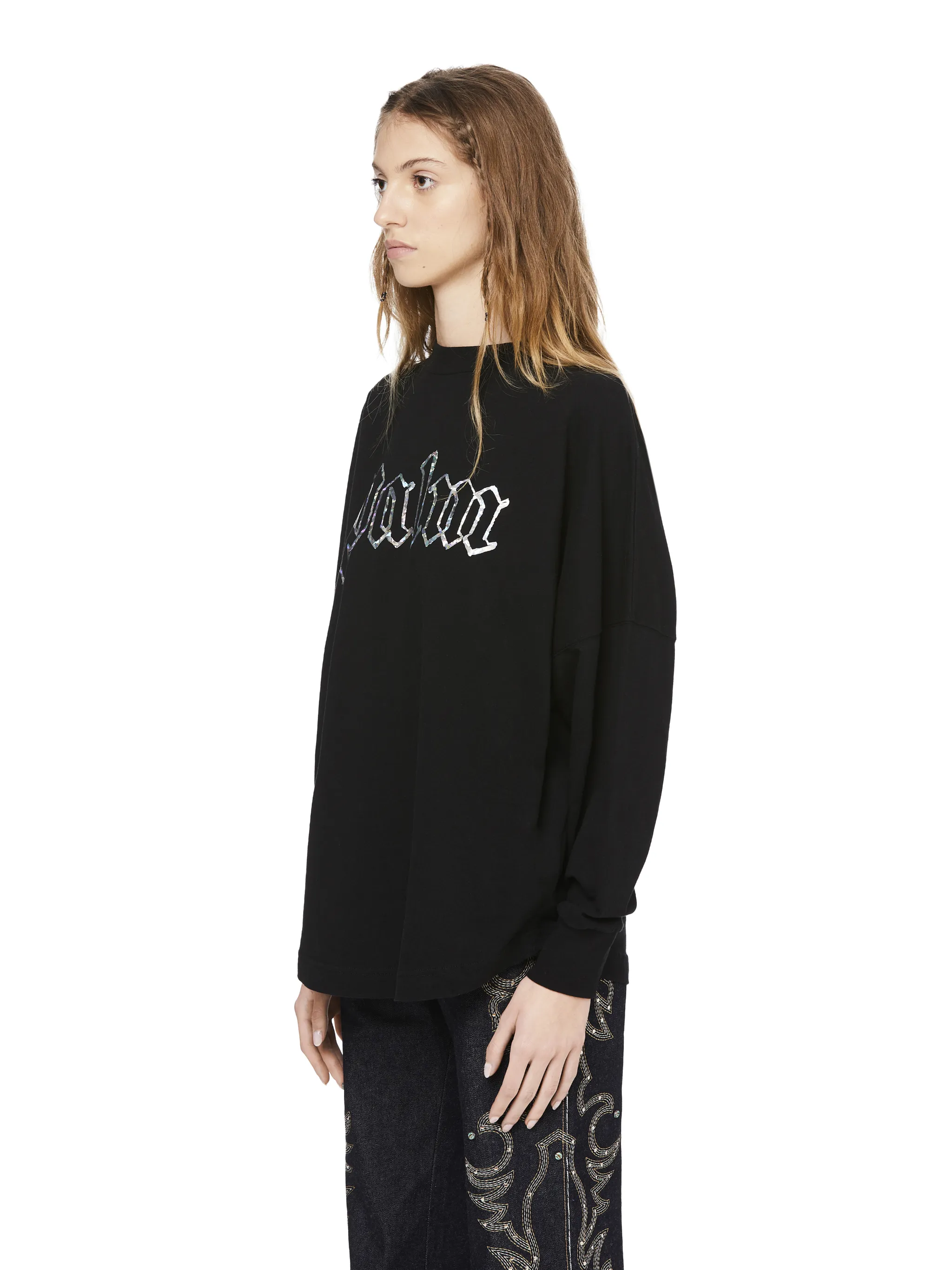 LOGO L/S T-SHIRT - Palm Angels Official 
