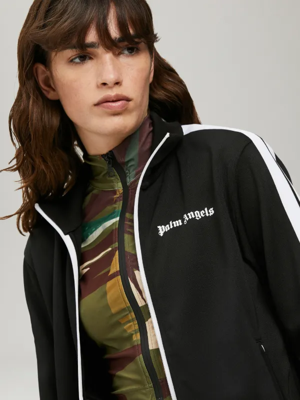 BLACK TRACK JACKET in black Palm Angels® Official
