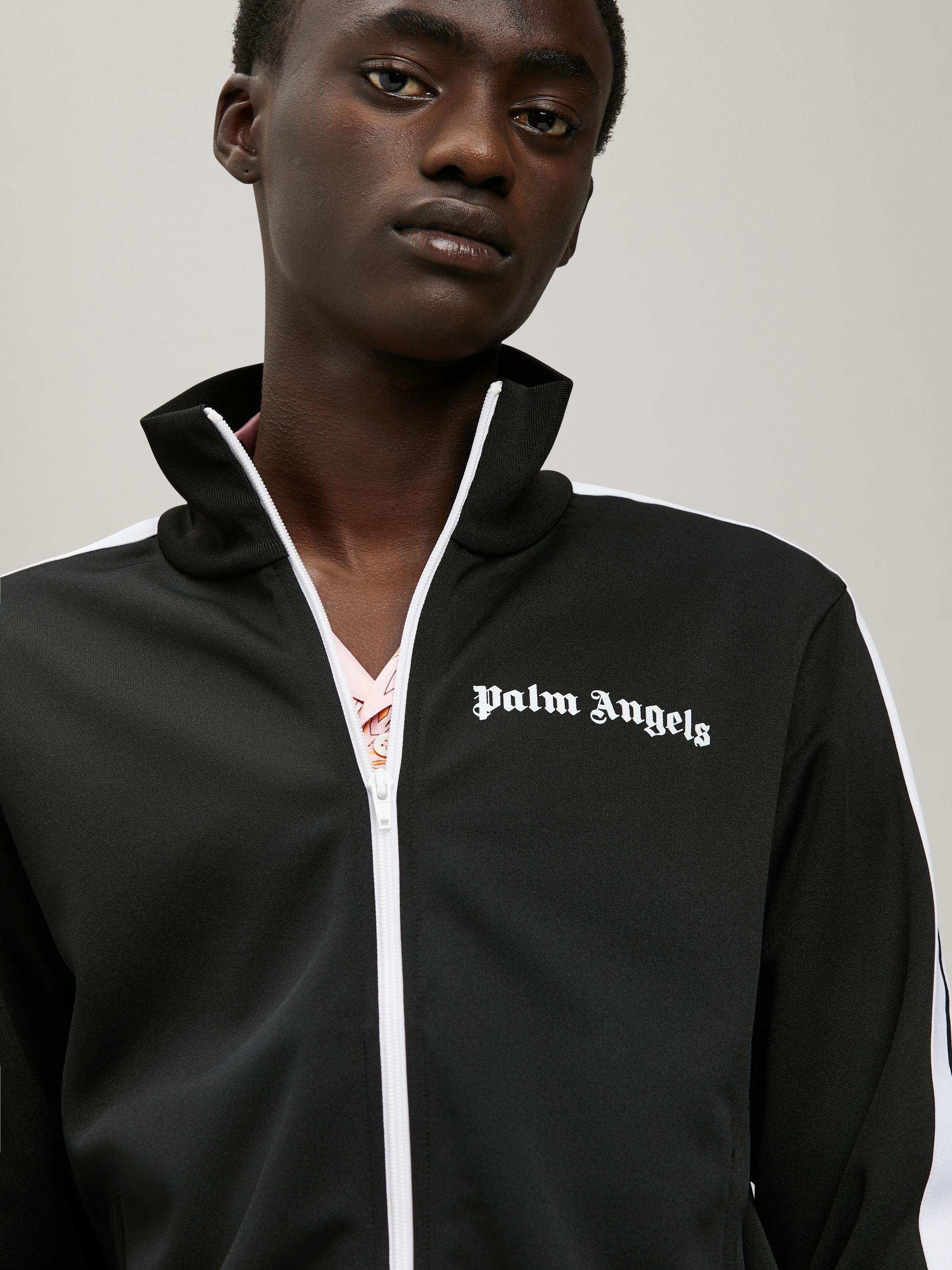 palm angels black track jacket